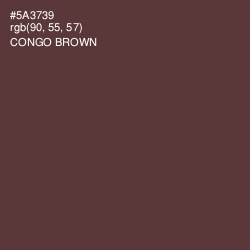 #5A3739 - Congo Brown Color Image